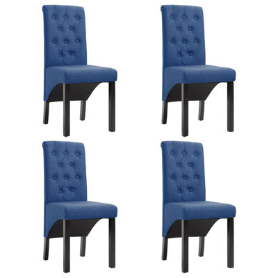 Dining Chairs Side Chair with Solid Wood Legs for Home Kitchen Fabric