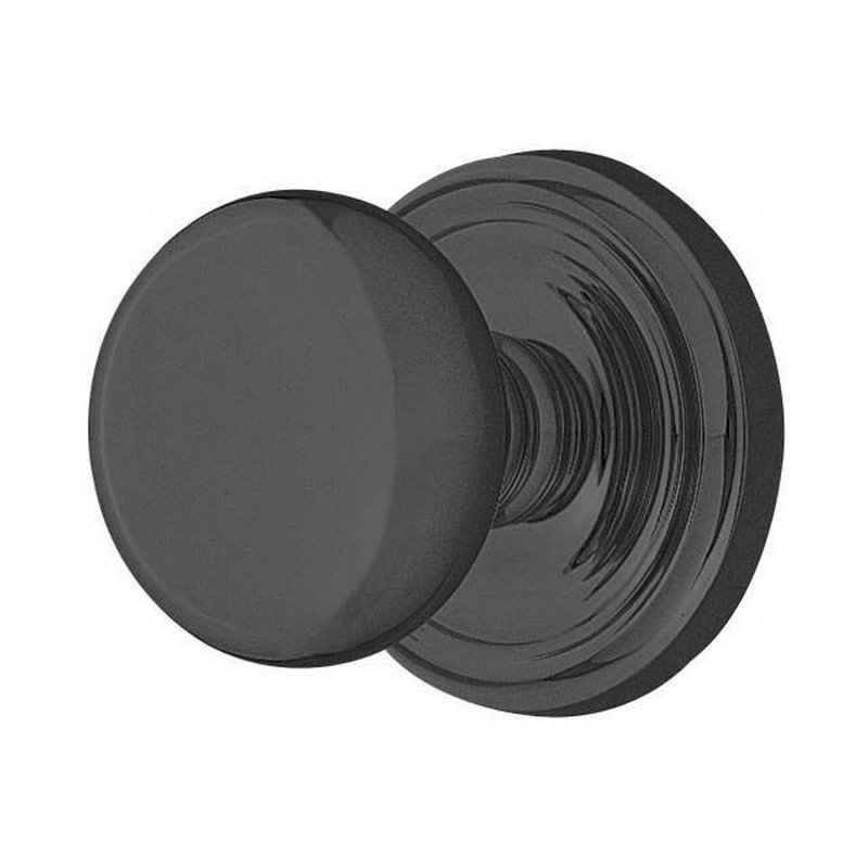 Passage Providence Knob with Regular Rose, Flat Black