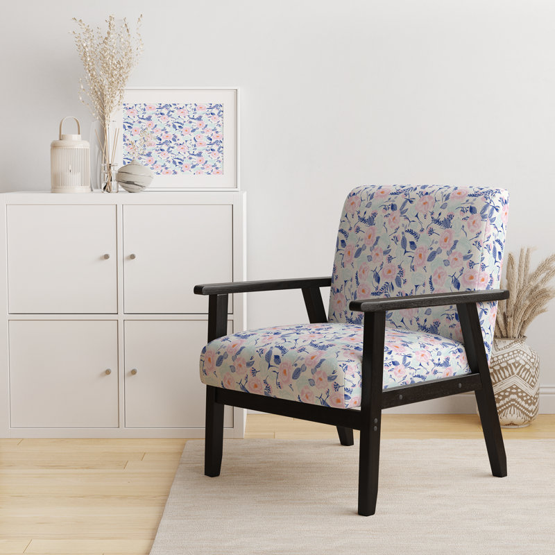 Fauteuil d'appoint rembourré Cabin & Lodge Vintage Flowers Style
