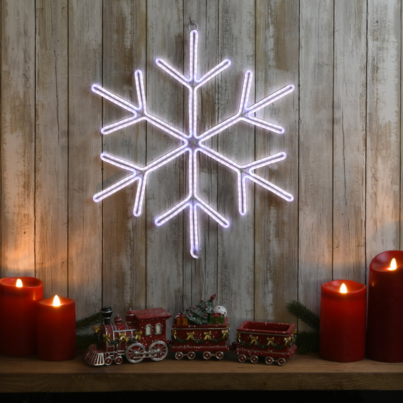 The Holiday Aisle® 18" Neon Lighted Snowflake