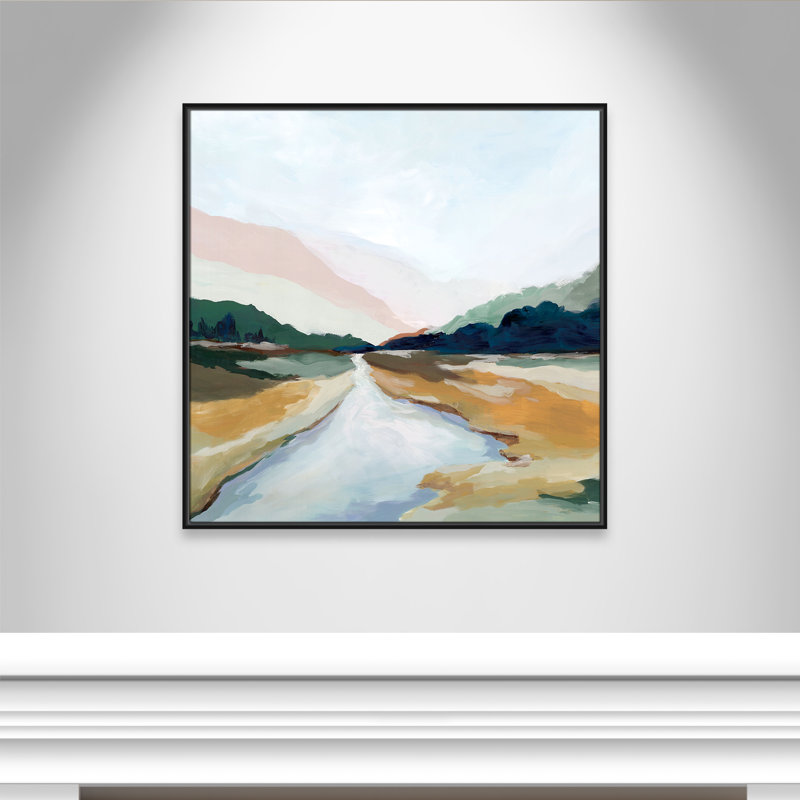 «Hope Creek», reproduction carrée par Isabelle Z, Noir, H 37,5 po x l 37,5 po
