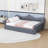 Queen Upholstered Daybed with Built-In LED Light Strips-1722878822