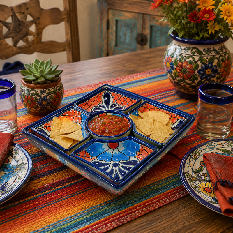 Gather Round Square Serving Platter