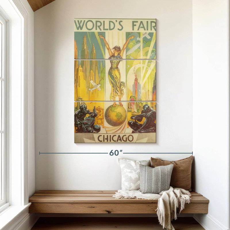 Tergel Century Of Progress Poster, 50" H x 32" W