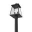 Lampadaire noir 1 lumière H 113,25 po (double)
