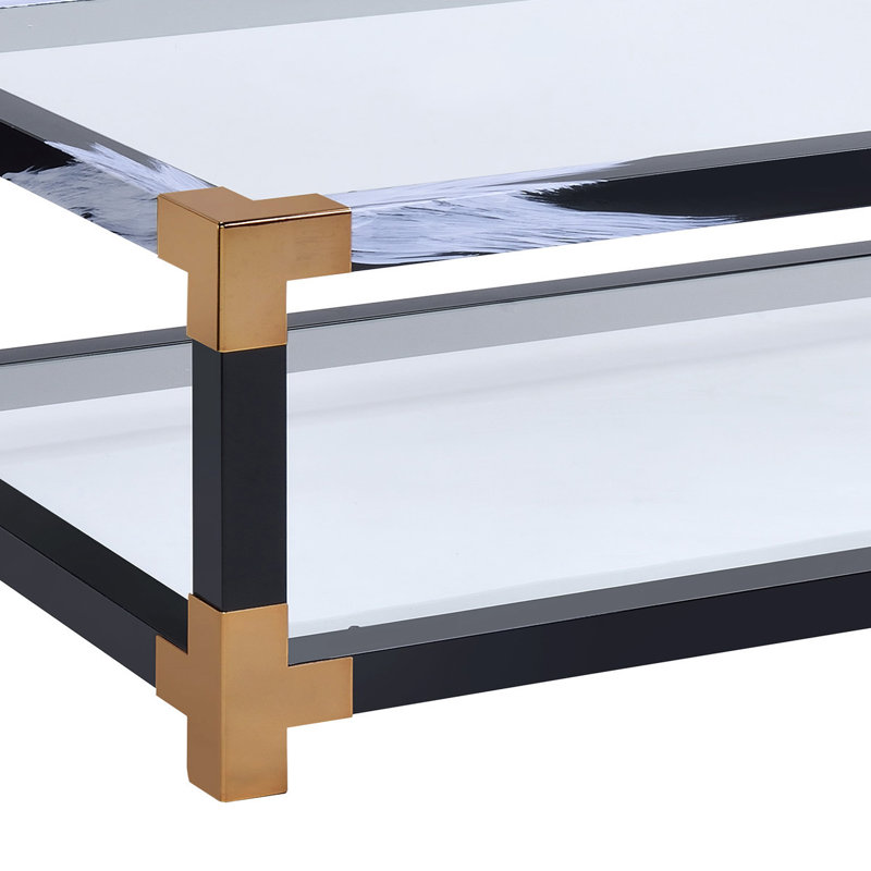 Table basse, verre transparent
