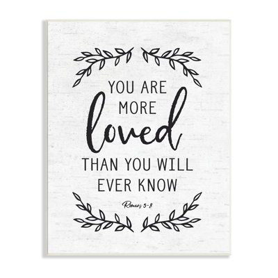 «You Are Loved Bible Verse Scripture», citation religieuse, art mural par lettrage et doublure
