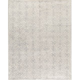 Geometric Area Rug in Silver