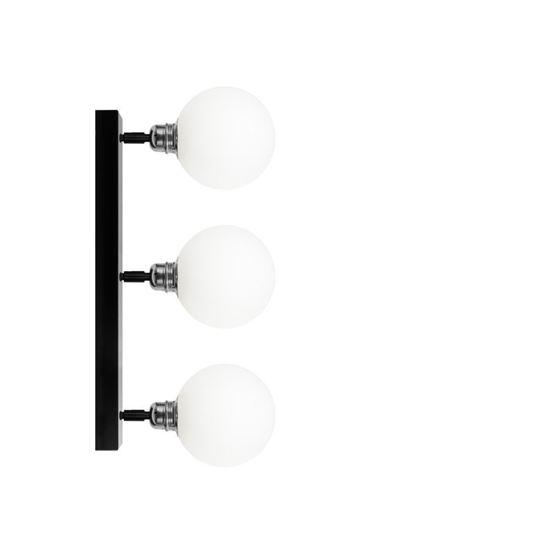Ruithero Armed Sconce, Chrome/Black