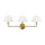 Sean Lavin Colfax Bathroom Bedroom Wall Fixture With White Linen Shade-693986401-693986407-693986429