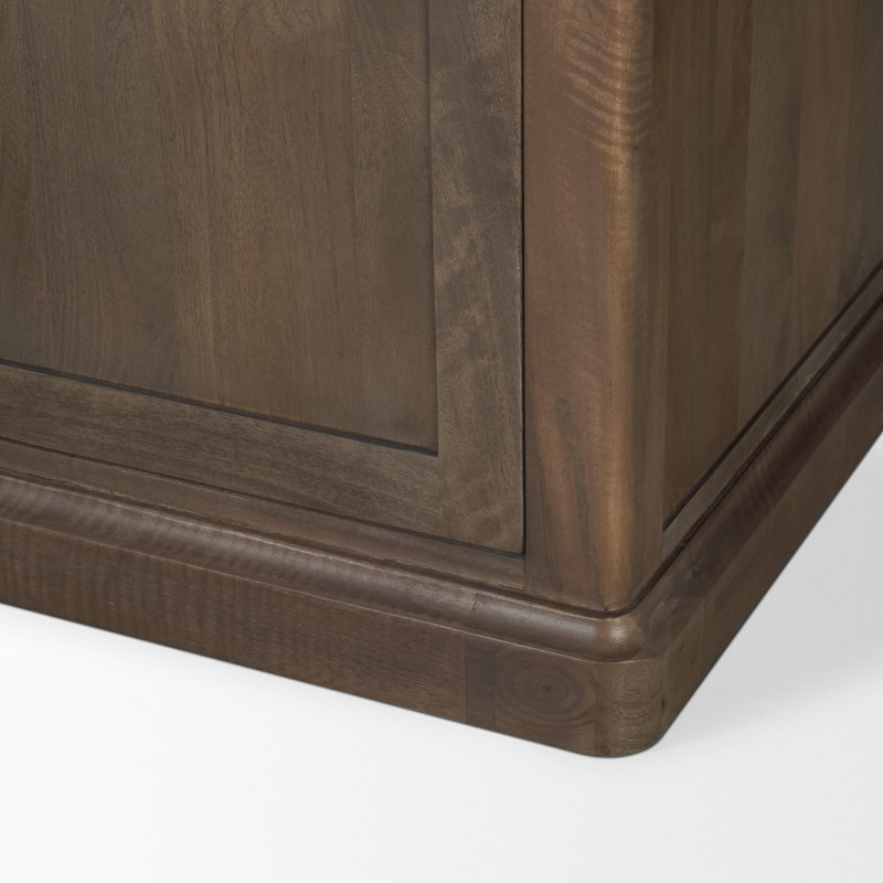 Braxton Rectangle Accent Cabinet, Dark Brown