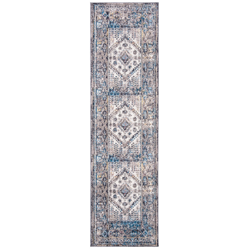 Tapis performance à motif sud-ouest Gardner, Tapis de couloir 2 pi 3 po x 8 pi