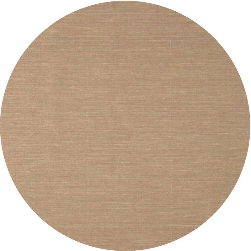 Tapis contemporain brun / gris, Rond 3 pi