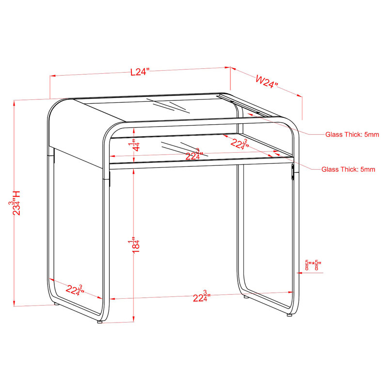 Camareon 38" Height Chrome End Tables, Gold