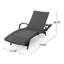 Chaise longue d'extérieur en osier PE