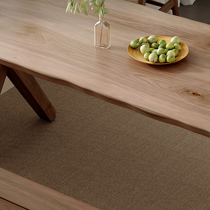 Simple ash wood pure solid wood dining table set, 29.52"H x 70.86"L x 31.49"W