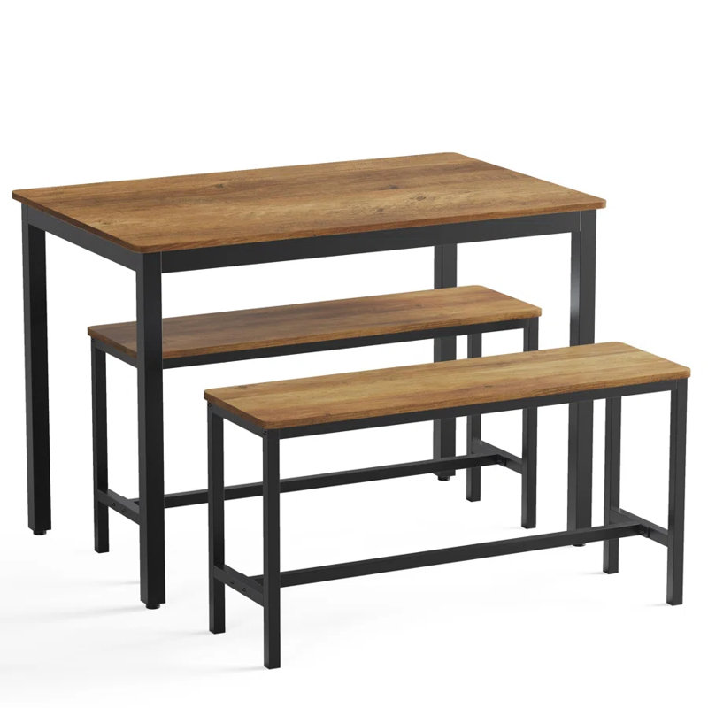 Franko 4 - Person Dining Set, Honey Brown