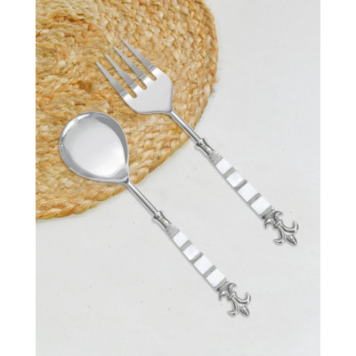 Davier Stainless Steel Salad Servers