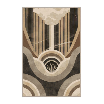 Tapis arc-en-ciel doux et moelleux Kamena
