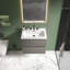 Meuble-lavabo simple 24 po avec dessus en céramique avec trop-plein Derrance, pré-assemblé-2025746520-2075475038
