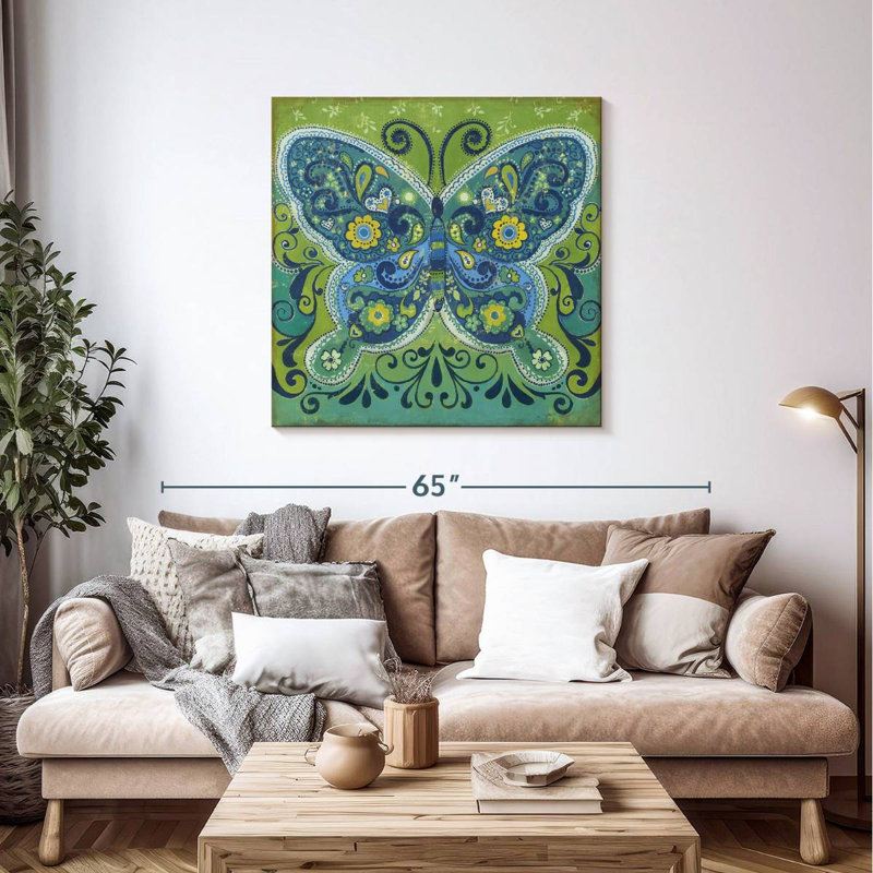 Crotty Butterfly Mosaic, H 39 po x l 39 po