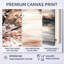 «Brown Black Spring Lakeside Reflection II - Brown Serene», reproduction d'art sur toile-1093823022-1093823025