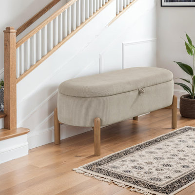 Savarin 42" Corduroy Storage Bench by Ebern Designs