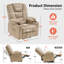 Fauteuil inclinable Power Lift avec massage et chaleur, tissu-1466612211