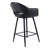 Swivel Upholstered Barstool With Footrest 27'' Counter Stool Faux Leather Height Bar Stool-115192820