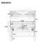 Meuble-lavabo de 30 pouces avec lavabo en céramique, porte à fermeture en douceur et tablettes réglables-1733361908