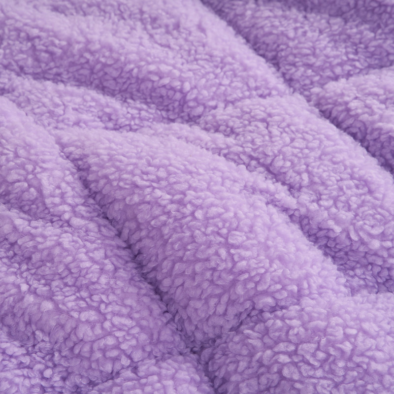 Édredon surdimensionné en sherpa Coma Inducteur, Édredon très grand, Mauve raisin