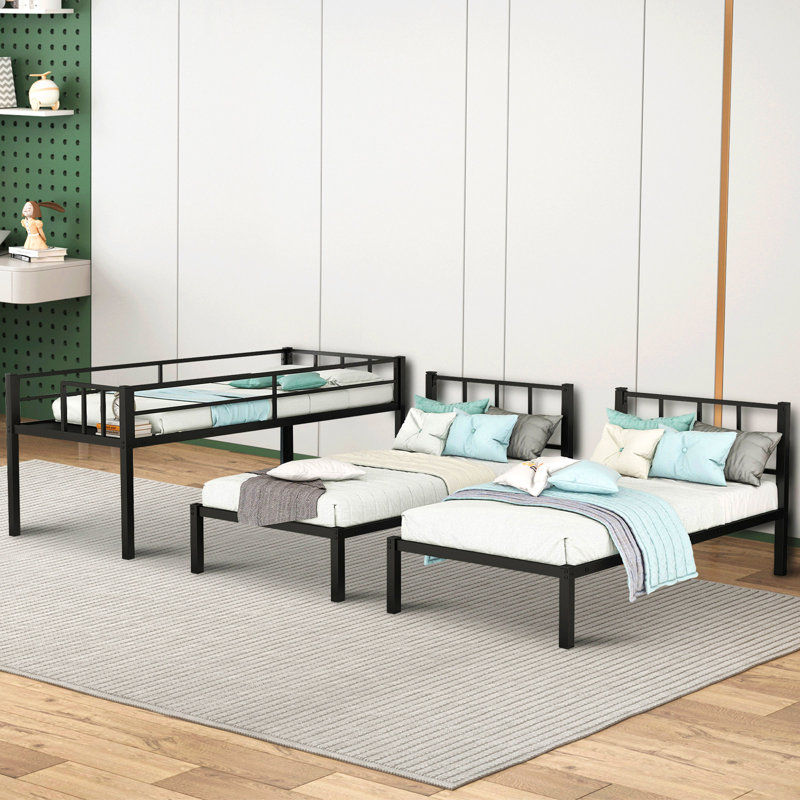Lit superposé simple TG triple, pouvant être séparé en trois lits simples TG