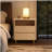 Adlington 31.5'' Nightstand With LED Light Strip, High-Gloss Marble-Look UV Top, 2 AC Outlets, USB & USB-C Charging, 2 Drawers-128978621