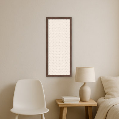 Framed Fabric Magnetic Board Blue Floral Wall Organization