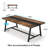 Baeumel 70.87'' Rectangle Dining Table for 6-8, Wood Kitchen Table with Strong Metal Frame-303258594