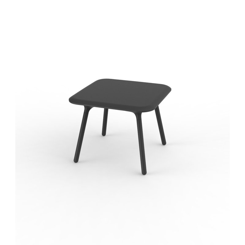 Table d'appoint en plastique Pal, Anthracite, Brun