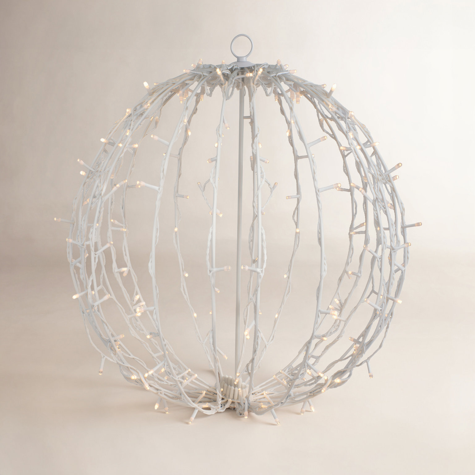 Lighted Christmas Hanging Light Ball, 23" H x 20" W x 20" D