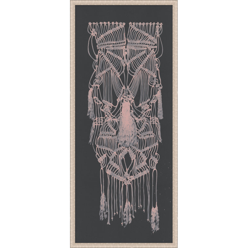 Macrame On Gray 1 Print
