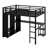 Loft Bed Frame With Built-In Wardrobe-166962412-166962414