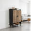 Armoire rustique, rangement rétro, armoire à chaussures pratique-1023352777