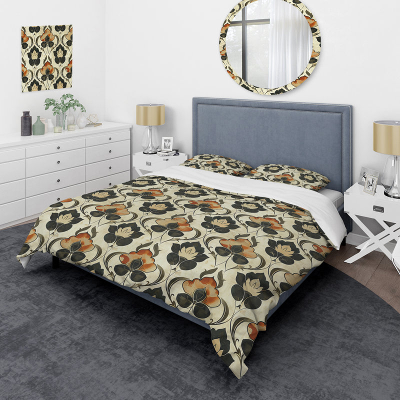 Ensemble de housse de couette transitionnelle brun et beige, Housse de couette très grand et 2 très grandes t