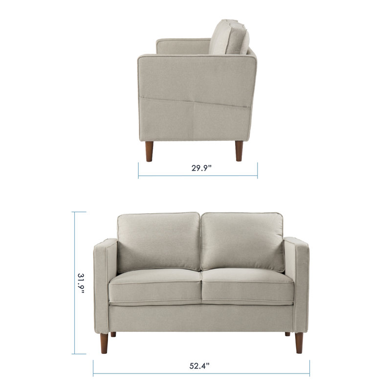 Hana 52.4'' Upholstered Loveseat
