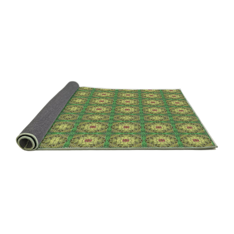 Tapis de zone verte à motif, Rond 4 pi