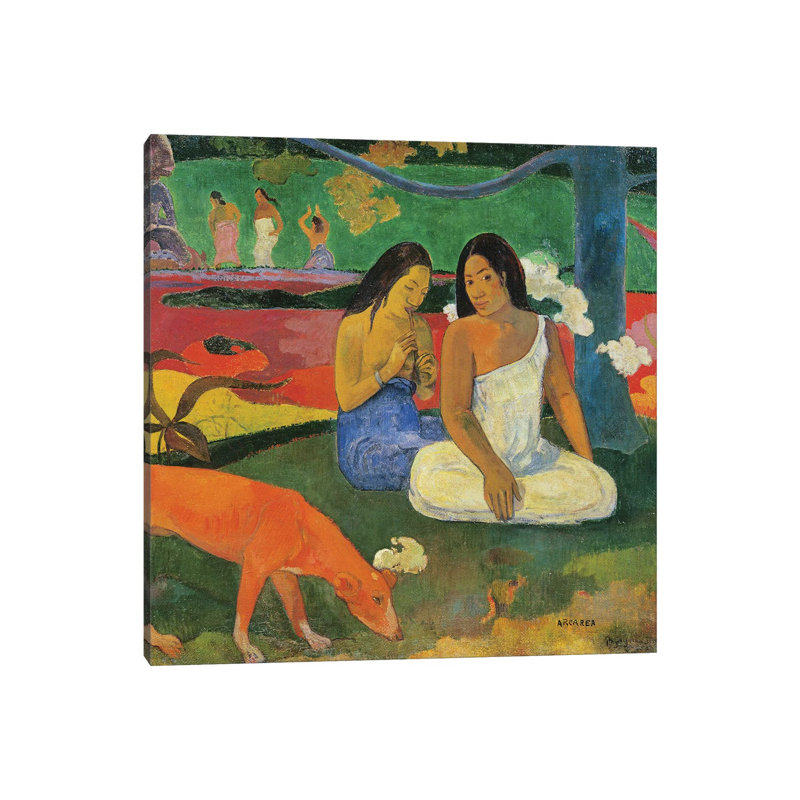 Arearea , 1892 by Paul Gauguin - Wrapped Canvas Gallery-Wrapped Canvas Giclée, 93.98 cm H x 93.98 cm W x 3.175 cm D