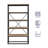 Lixy Magnolia Black Bookcase