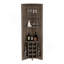 Armoire de coin Essential, trois tablettes, huit porte-bouteilles encastrés, deux tablettes latérales brun foncé-1409151689