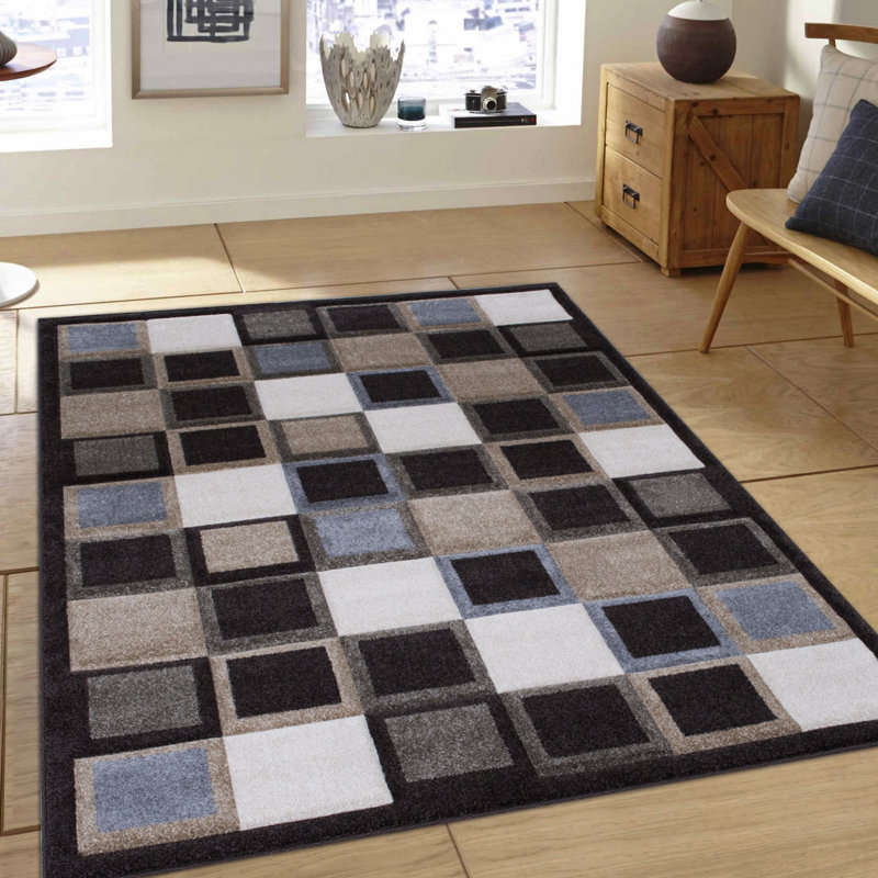 Geometric Indoor Rug, Rectangle 5'2" x 7'2"