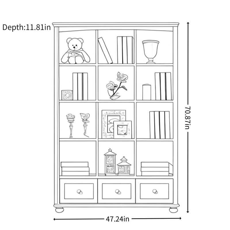Vitrine moderne blanche simple