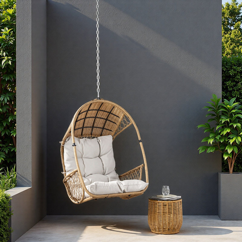 HANGING CHAIR WITH 8FT CHAIN,STURDY STRUCTURE