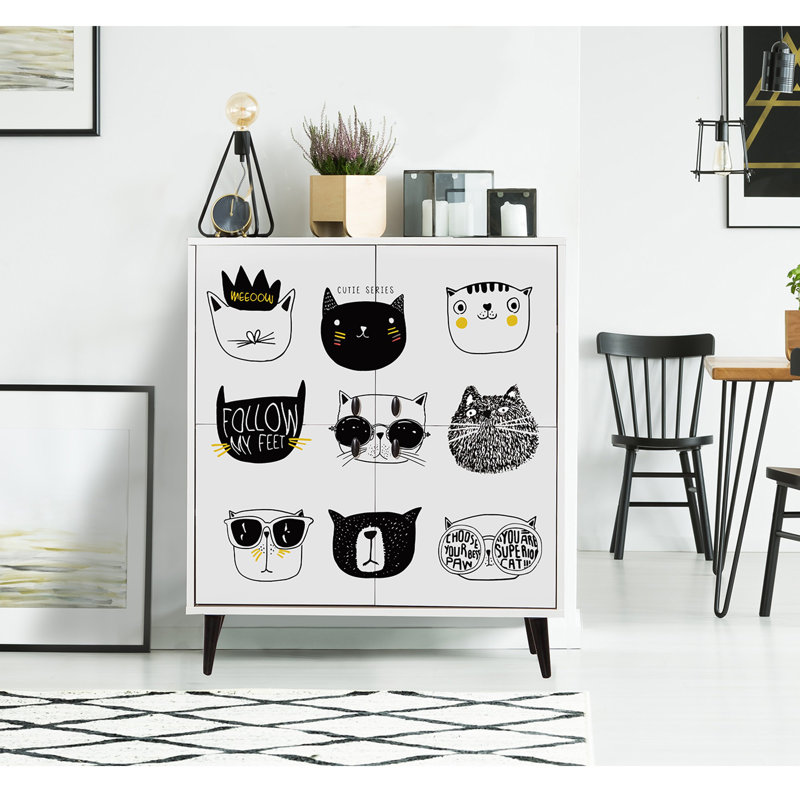 Yerang 4 -Door 4 -Shelf